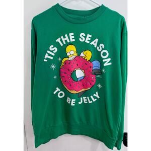 Vintage Simpsons Christmas Sweatshirt, Size M